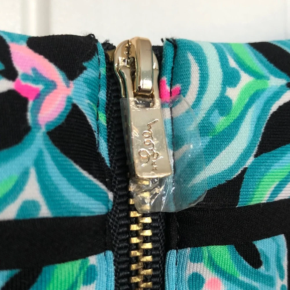 Lilly Pulitzer Tamaya Onyx get wild short sleeve Sz L dress NEW WITH OUT TAGS!! - Picture 7 of 7